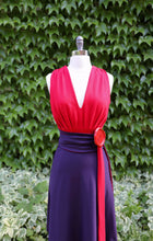 THAT DRESS~ RED AND EGGPLANT