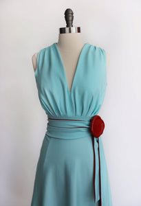 THAT DRESS ~SEAFOAM BLUE AND RED