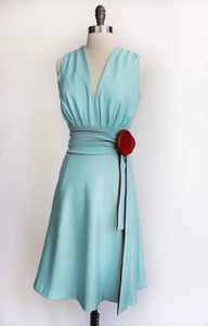THAT DRESS ~SEAFOAM BLUE AND RED