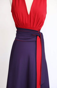 THAT DRESS~ RED AND EGGPLANT