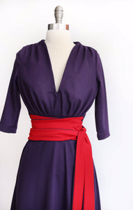 THAT DRESS~ EGGPLANT AND RED