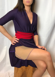 THAT DRESS~ EGGPLANT AND RED