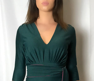 THAT DRESS~ EMERALD AND PINK